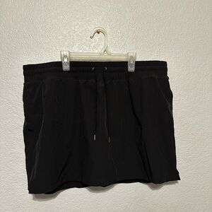 Black Drawstring Skort